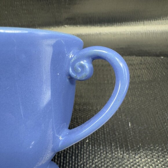 Pierre Deux Blue Teacup And Saucer Set Ceramic Made In Portugal Cup Plate READ - Picture 11 of 16